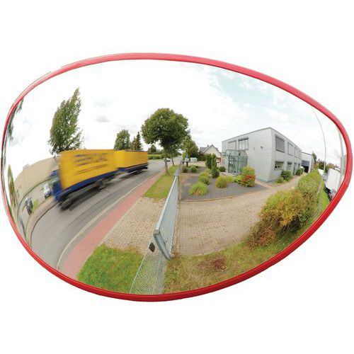 Verkeersspiegel met ellips Explorer 180° - Dancop Verkeersspiegel met ellips Explorer 180° - Dancop