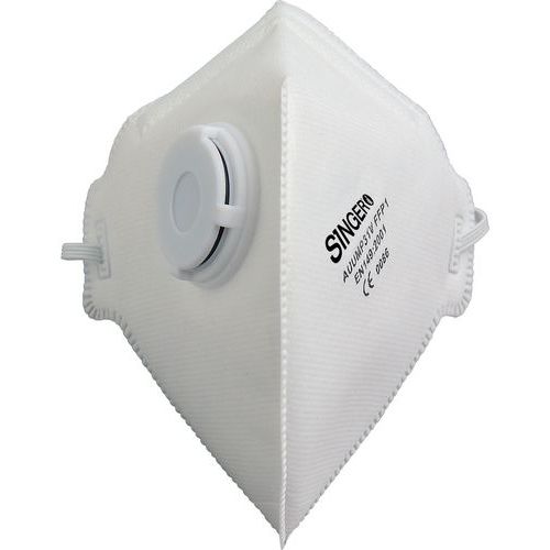 Boite de 20 masques pliables vertical FFP avec valve - Singer Safety Boite de 20 masques pliables vertical FFP avec valve - Singer Safety