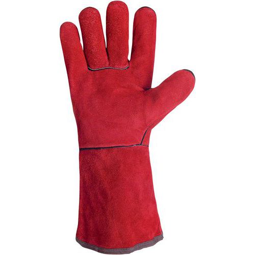 Gants cuir anti-chaleur doublé molleton - Singer