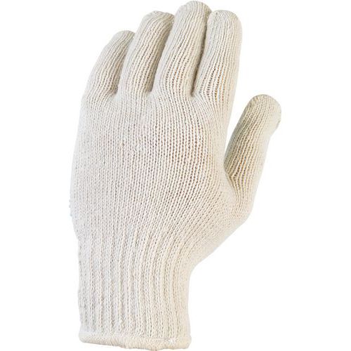 Gants tricote polyester/coton picots PVC sur 2 faces - Blanc - Singer Safety Gants tricote polyester/coton picots PVC sur 2 faces - Blanc - Singer Safety