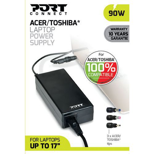 Voeding voor computer Acer/Toshiba 90 W - Port Connect Voeding voor computer Acer/Toshiba 90 W - Port Connect