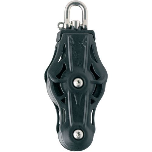 Poulie violon plastique D70 accroche inox pour cordage D14mm - Wichard Poulie violon plastique D70 accroche inox pour cordage D14mm - Wichard