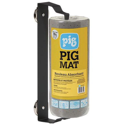 Mini rouleau absorbant avec dévidoir magnétique - Pig Mini rouleau absorbant avec dévidoir magnétique - Pig