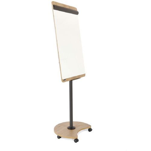 Mobiele flipover NAT0616, hout en metaal - Rocada