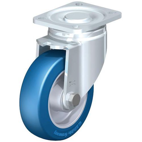 Roulette pivotante bandage PU Besthane® Soft corps aluminium - Blickle Roulette pivotante bandage PU Besthane® Soft corps aluminium - Blickle