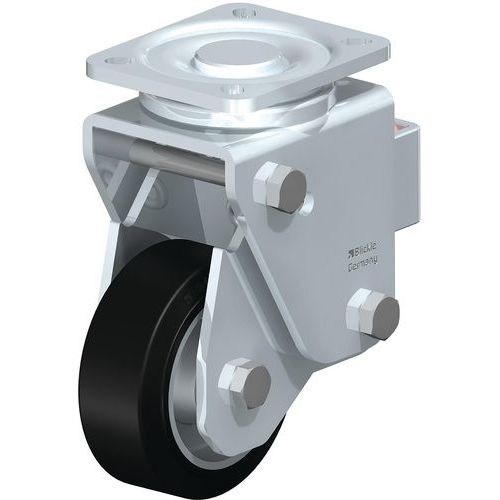 Zwenkwiel zware uitvoering met stalen veer EasyRoll met aluminiumvelg Zwenkwiel zware uitvoering met stalen veer EasyRoll met aluminiumvelg