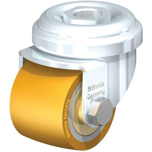 Roulette pivotante - bandage PU Extrathane® - corps acier - Blickle Roulette pivotante - bandage PU Extrathane® - corps acier - Blickle
