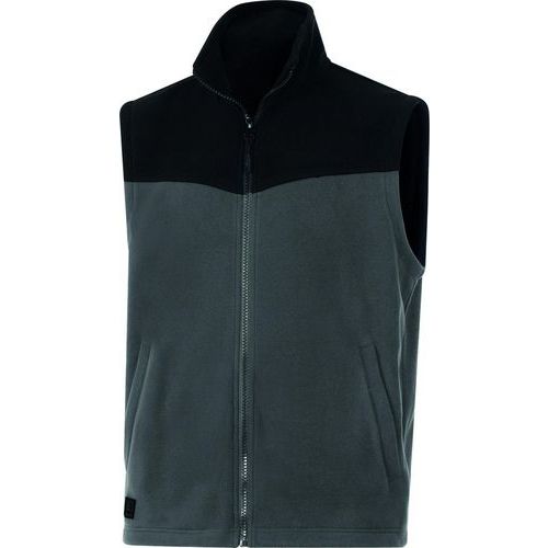 Mouwloos fleecevest - Gilli - Donkergrijs-zwart - Delta Plus