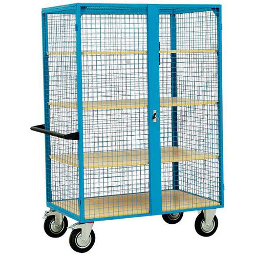 Armoire 300 kg grillagée avec toit avec 3 étagères - Stockman Armoire 300 kg grillagée avec toit avec 3 étagères - Stockman