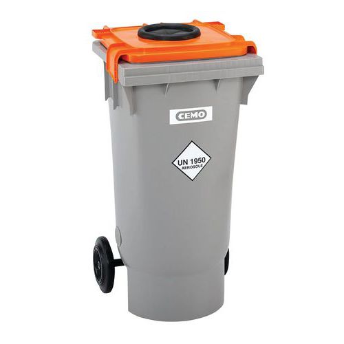 Afvalbak voor spuitbussen - 120 liter - Cemo Afvalbak voor spuitbussen - 120 liter - Cemo