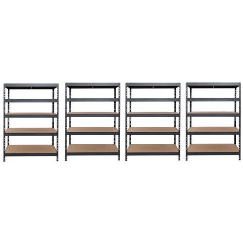 Set van 4 lichte stellingen Manutan Rapid 3 Evolution - hoogte 1800 mm - Manutan Expert Set van 4 lichte stellingen Manutan Rapid 3 Evolution - hoogte 1800 mm - Manutan Expert