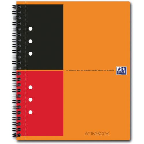 Activebook spirale 178x210 160 pages 80g ligné 6mm - Oxford Activebook spirale 178x210 160 pages 80g ligné 6mm - Oxford