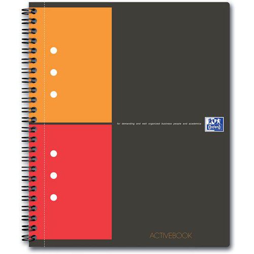 Spiraalschrift Activebook 178 x 210 160p 80g geruit 5/5 - Oxford Spiraalschrift Activebook 178 x 210 160p 80g geruit 5/5 - Oxford
