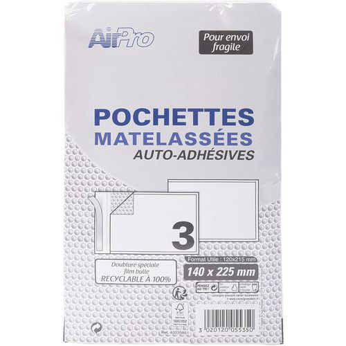 Luchtkussenenvelop 120 x215 mm gewatteerd Luchtkussenenvelop 120 x215 mm gewatteerd