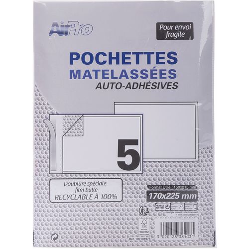 Kraft envelop zelfklevend wit gewatteerd 150 x 215 125 g - Oxford Kraft envelop zelfklevend wit gewatteerd 150 x 215 125 g - Oxford