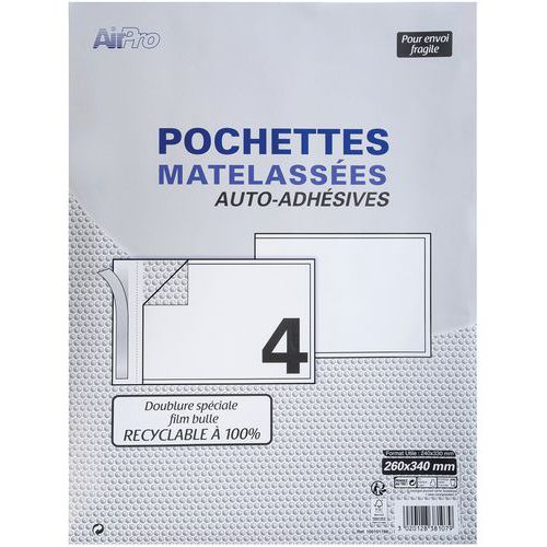 Kraft envelop zelfklevend wit gewatteerd 230 x 340 125 g - Oxford Kraft envelop zelfklevend wit gewatteerd 230 x 340 125 g - Oxford