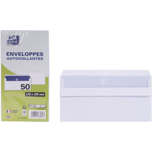 Envelop witte zelfklevend 110 x 220 - Oxford Envelop witte zelfklevend 110 x 220 - Oxford