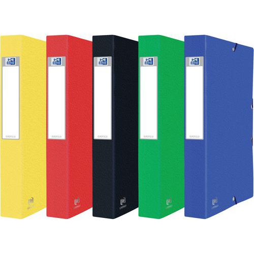 Boites eurofolio capacité 300 feuilles assorti - Lot de 10 - Oxford Boites eurofolio capacité 300 feuilles assorti - Lot de 10 - Oxford
