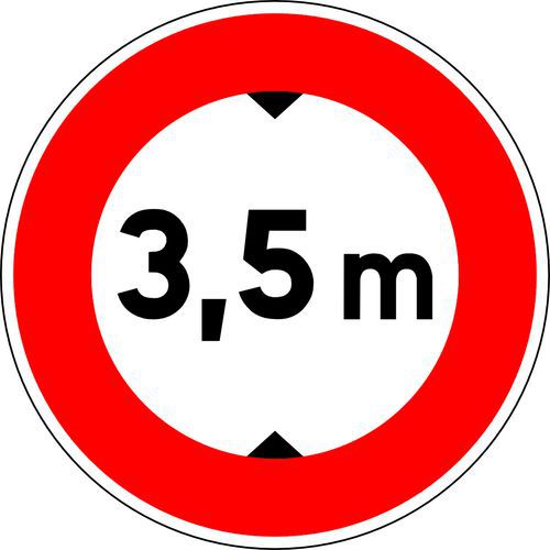 Signaalbord B12 Hoogtebegrenzer 2 m - Kelias Signaalbord B12 Hoogtebegrenzer 2 m - Kelias