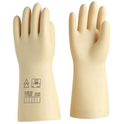 Handschoenen elektrische isolatie klasse 0 1000 V AC maat 9 - Catu Handschoenen elektrische isolatie klasse 0 1000 V AC maat 9 - Catu