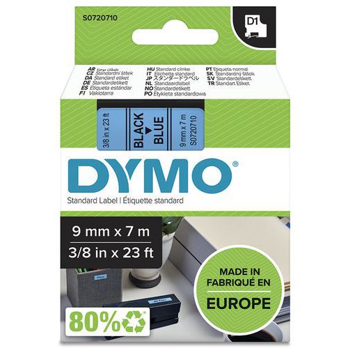 Labelcassette D1 breedte 9 mm - Dymo
