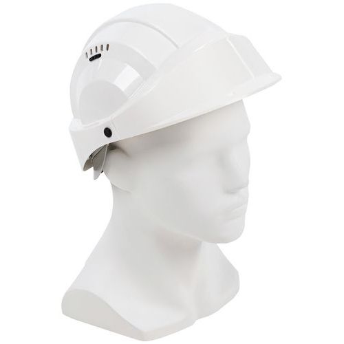 Casque Orizon ventilé blanc avec visière - Taliaplast