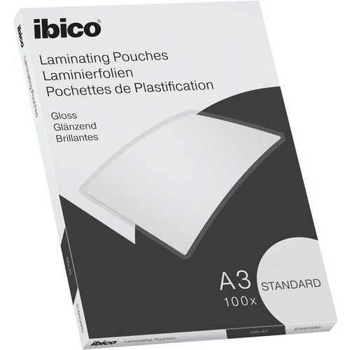 Pochettes plastification Ibico Basics standard A3, boite 100 - Esselte Pochettes plastification Ibico Basics standard A3, boite 100 - Esselte
