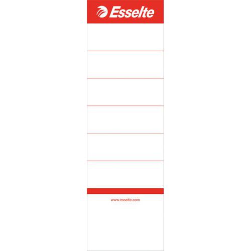 Etiquettes carton auto-adhesives pourclasseur a levier dos - Esselte Etiquettes carton auto-adhesives pourclasseur a levier dos - Esselte