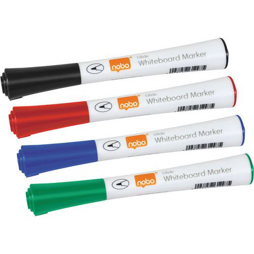 Marqueurs fins Nobo Glide aux couleurs assorties Marqueurs fins Nobo Glide aux couleurs assorties