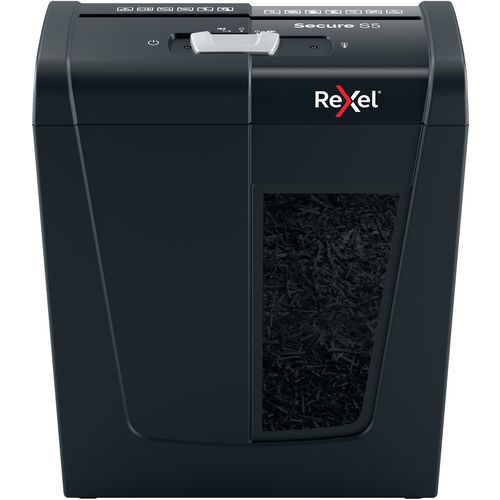 Destructeur de documents Coupe droite - Secure S5 - Rexel Destructeur de documents Coupe droite - Secure S5 - Rexel