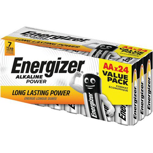 Batterij Alkaline Power AA value box - set van 24 - Energizer