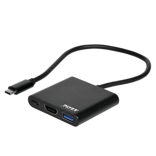 Mini station d'accueil USB-C + USB-A + HDMI - Port Connect Mini station d'accueil USB-C + USB-A + HDMI - Port Connect