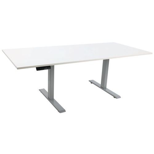 Zit/sta bureau Move 2 zilver,electrisch, B 1800 x D 800 x H 630-1270mm Zit/sta bureau Move 2 zilver,electrisch, B 1800 x D 800 x H 630-1270mm
