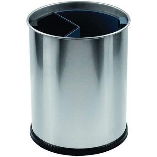 Afvalbak voor afvalscheiding rvs 13 l - 2 binnenbakken 6,6 l/3,3 l - Probbax Afvalbak voor afvalscheiding rvs 13 l - 2 binnenbakken 6,6 l/3,3 l - Probbax