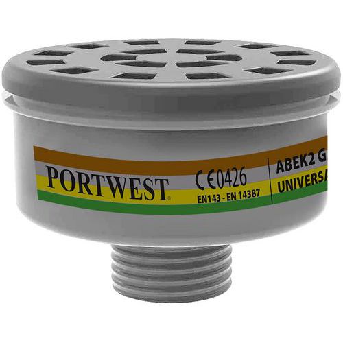 Filtre ABEK2 pas de vis universel P926 - Portwest Filtre ABEK2 pas de vis universel P926 - Portwest