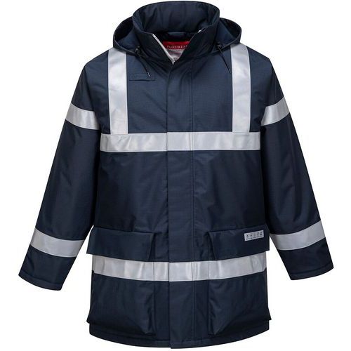 Regenjas Antistatisch En Vlamvertragend Bizflame S785 Blauw Portwest
