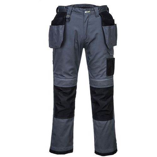 Werkbroek Met Holsterzakken PW3 Grijs/zwart T602 Portwest