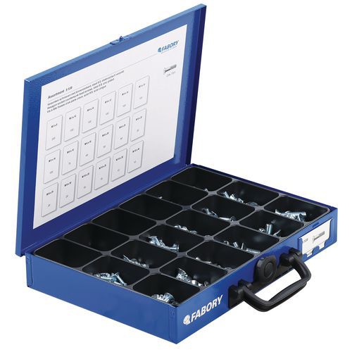 Assortimentsdoos binnenzeskantschroeven met verzonken kop - 1147 stuks Assortimentsdoos binnenzeskantschroeven met verzonken kop - 1147 stuks