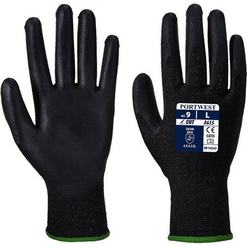 Handschoen snijbestendig Eco Zwart A635 Portwest Handschoen snijbestendig Eco Zwart A635 Portwest