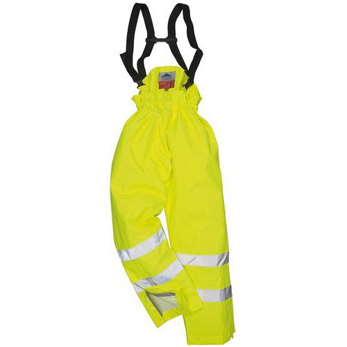 Regenbroek Gevoerd Fr Bizflame Antistatisch Hi-Vis S781 Portwest