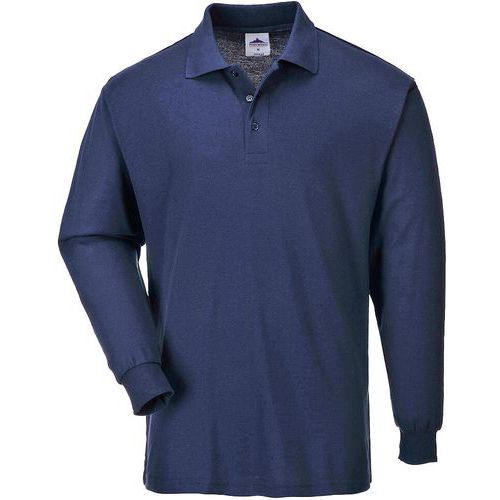 Poloshirt Lange Mouw Blauw B212 Portwest