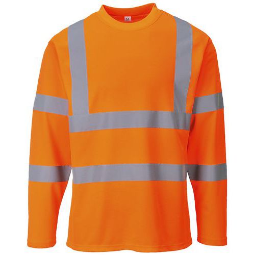 T-shirt Lange Mouwen Hi-Vis Oranje Portwest
