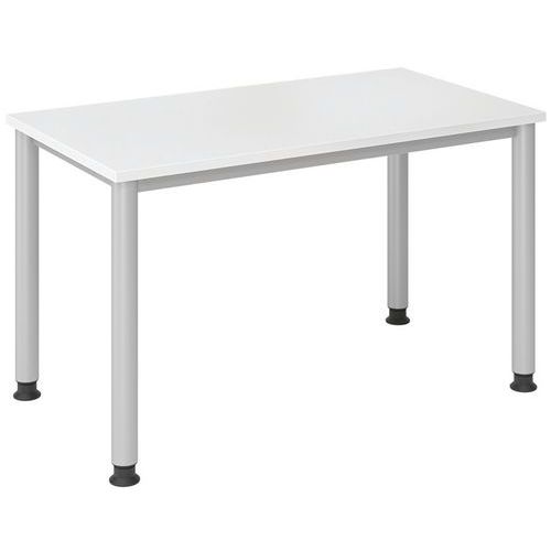 Recht bureau met ronde poten 120 cm Recht bureau met ronde poten 120 cm