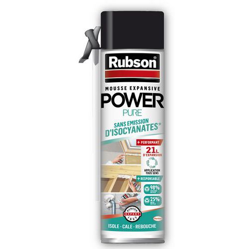 Mousse Expansive Aérosol Power Pure 21L - RUBSON