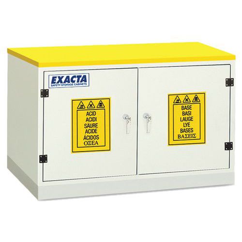 Corrosiebestendige onderbouwkast van pvc - 2 deuren - Exacta Corrosiebestendige onderbouwkast van pvc - 2 deuren - Exacta