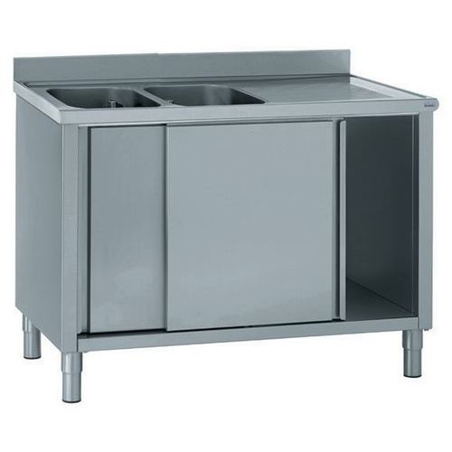 Spoelbak met muurplaat en onderkast - Tournus Equipement