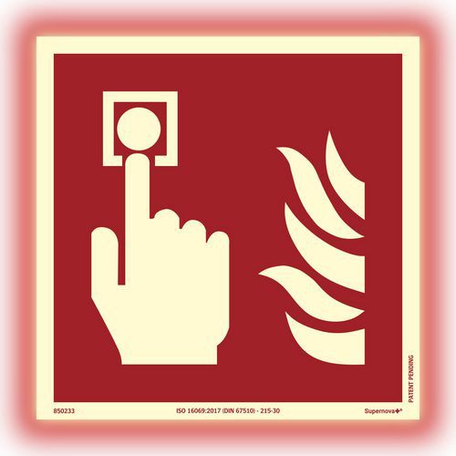 Panneau photoluminescent - Point d'appel incendie - Supernova+® Panneau photoluminescent - Point d'appel incendie - Supernova+®