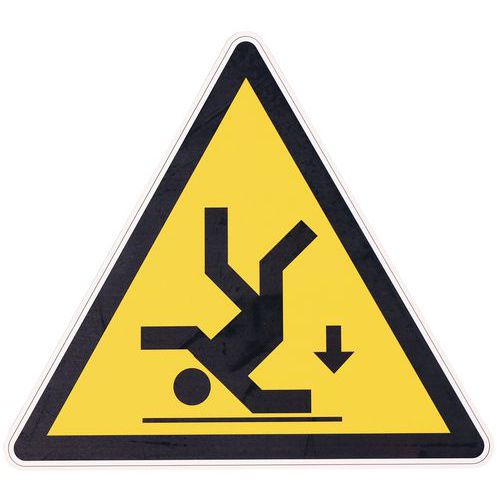 Waarschuwingsbord - Valgevaar - Aluminium Waarschuwingsbord - Valgevaar - Aluminium