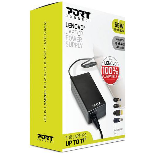 Alimentation 65 W pour portable Lenovo - Port Connect Alimentation 65 W pour portable Lenovo - Port Connect