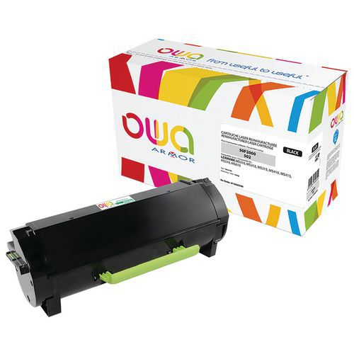 Toner laserprinter zwart refurbished voor Lexmark MS510 - OWA Toner laserprinter zwart refurbished voor Lexmark MS510 - OWA